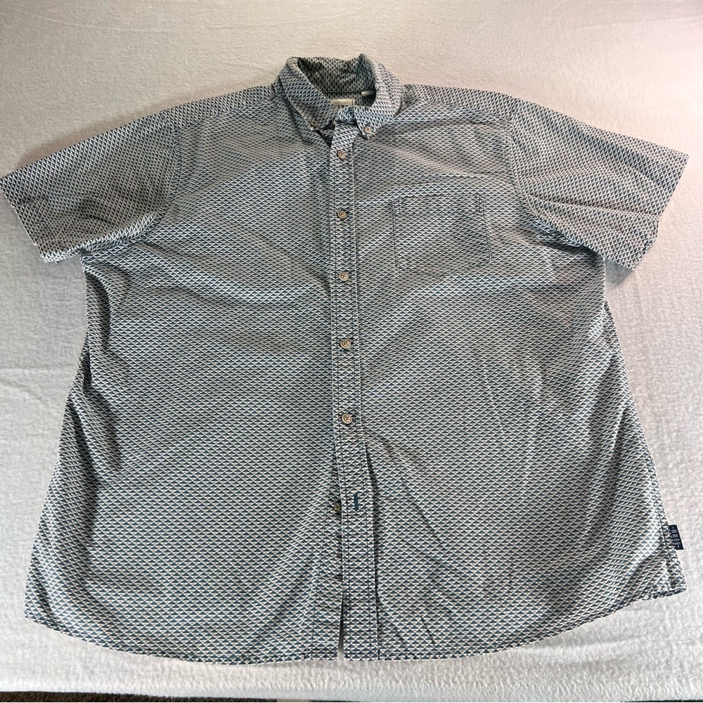 Rowm Men's Blue Patterned Shirt